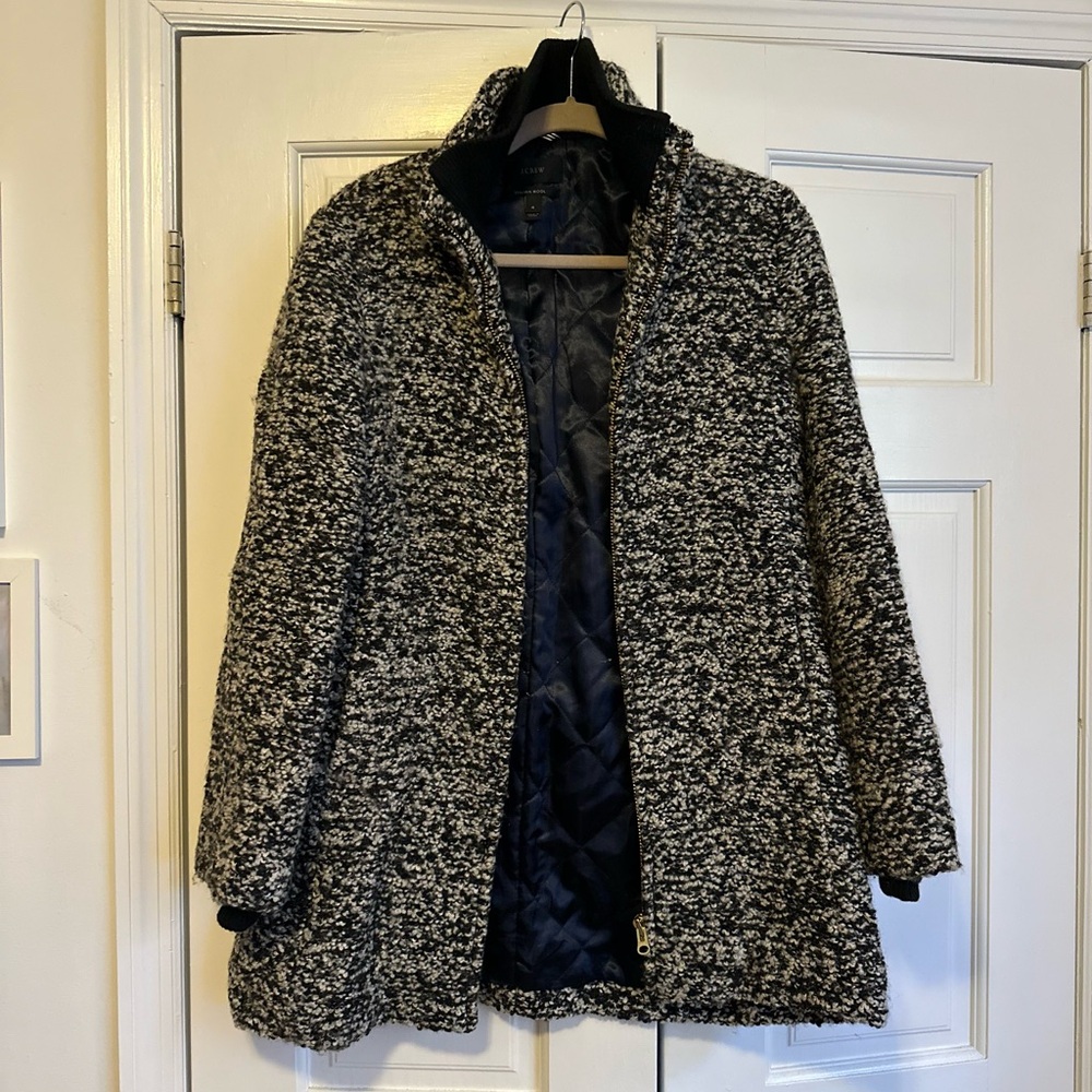 J. Crew speckled lodge coat